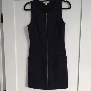 Jack by BB Dakota Black Sleeveless Sheath Suede Mini Dress